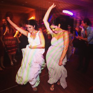 This moment only made possible by the comfort of Wedding Day Rainbows footwear