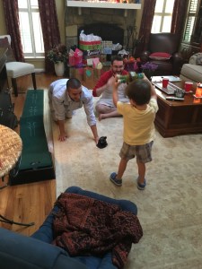 Dan, Sawyer and Mason Playing July 2016