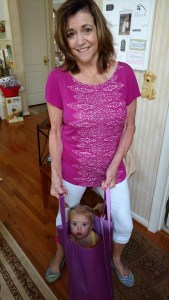 We gave Aunt Tama this Bag... I guess for carrying kids July 2016