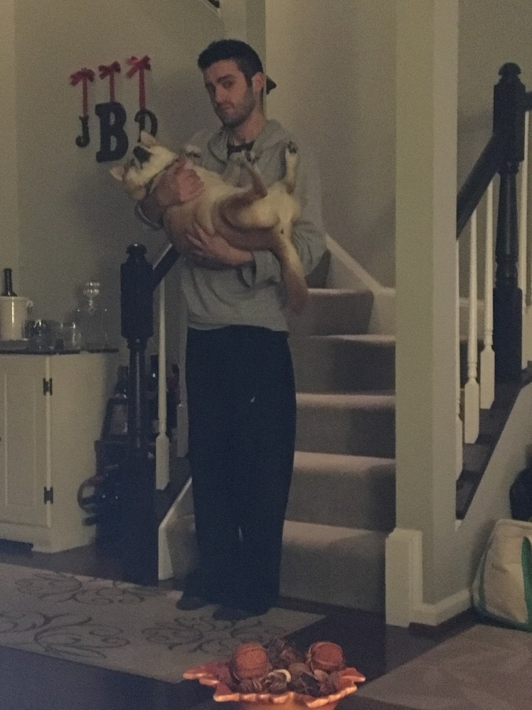 Trying to get him outside November 2016