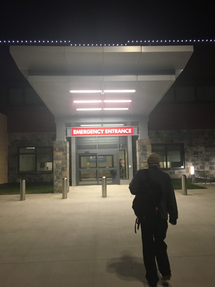 Danny enters the ER in Loudon January 2017